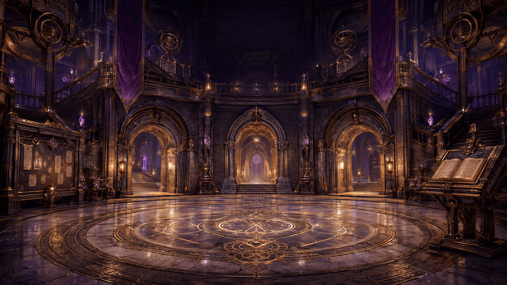 Interior del Ágora de la Escuela de Metalkimia
