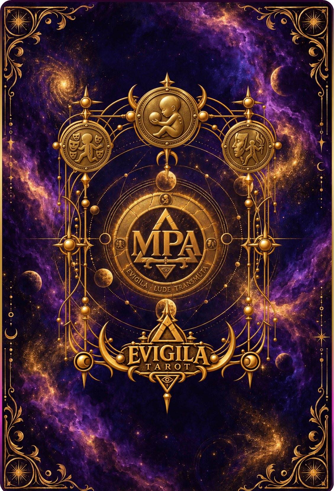 Dorso del sistema EVIGILA Tarot